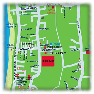 phuket hotel map